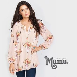 Show Me Your Mumu Tunic in Frida Bullhead Print